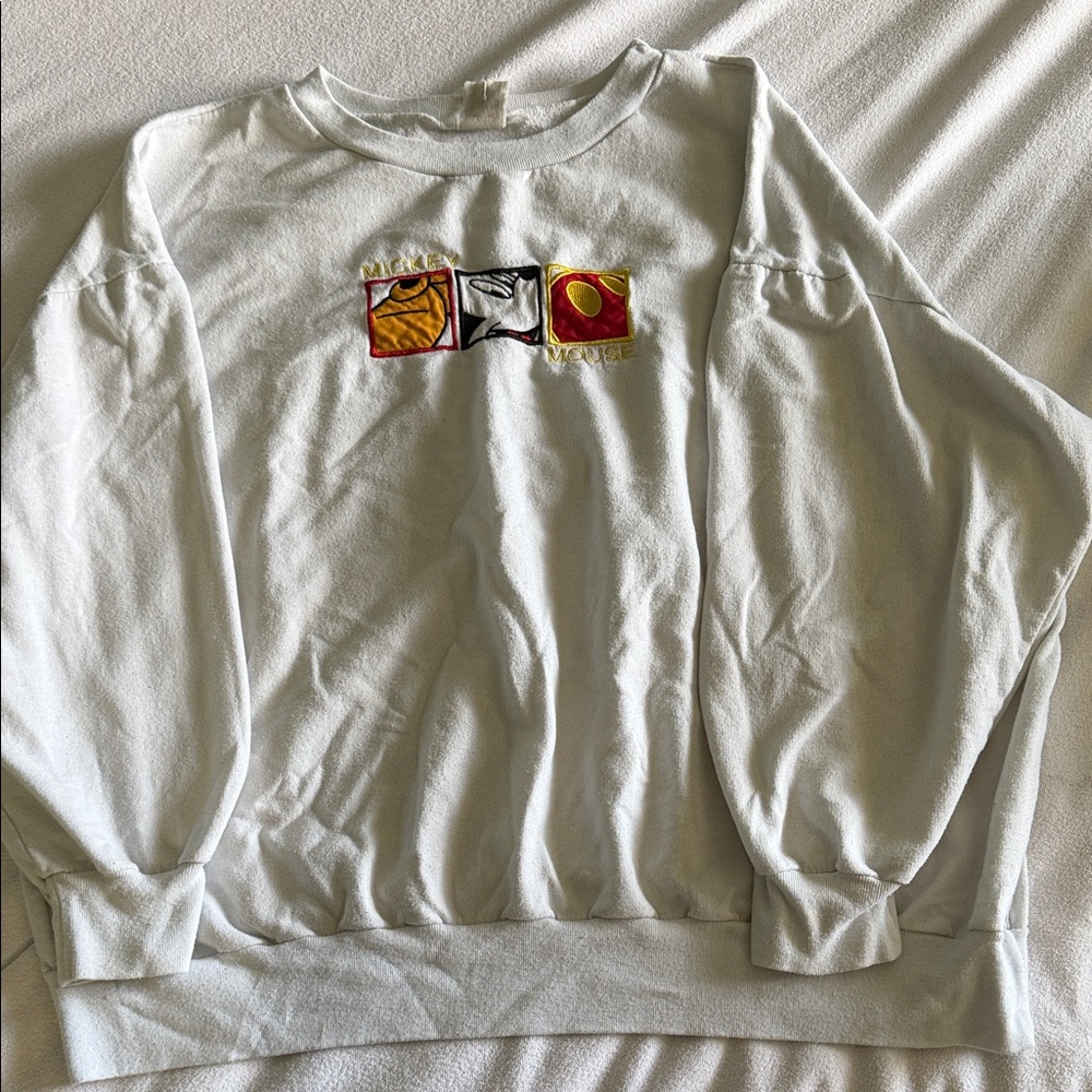 Disney White Graphic Sweatshirt